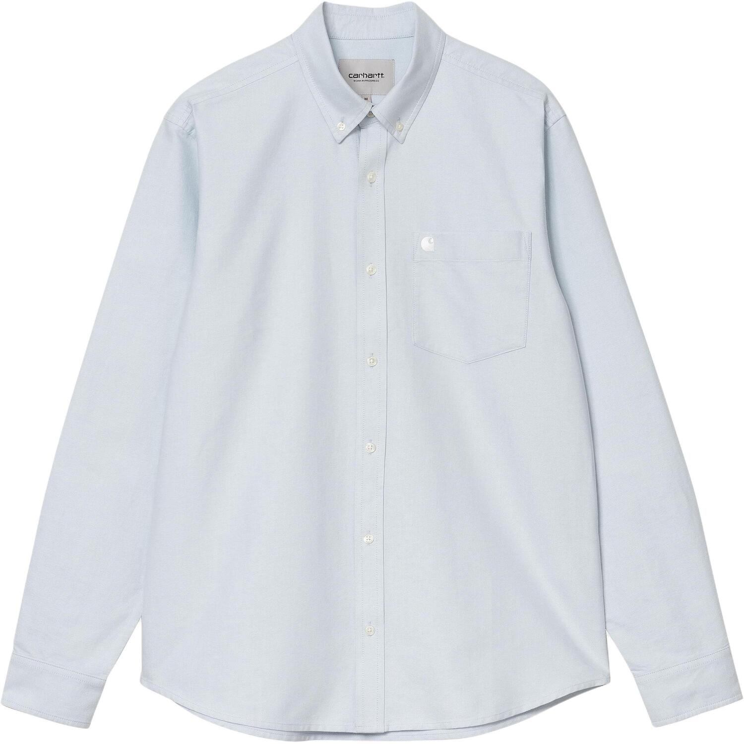 

Рубашка L/S C Logo Oxford Pocket Shirt Carhartt WIP, светло-голубой