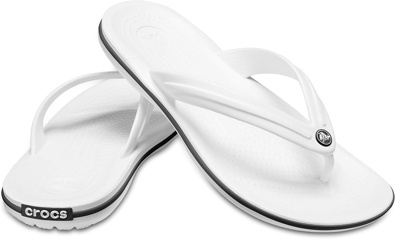 Вьетнамки Crocs Crocband унисекс для взрослых, белый — фото 2