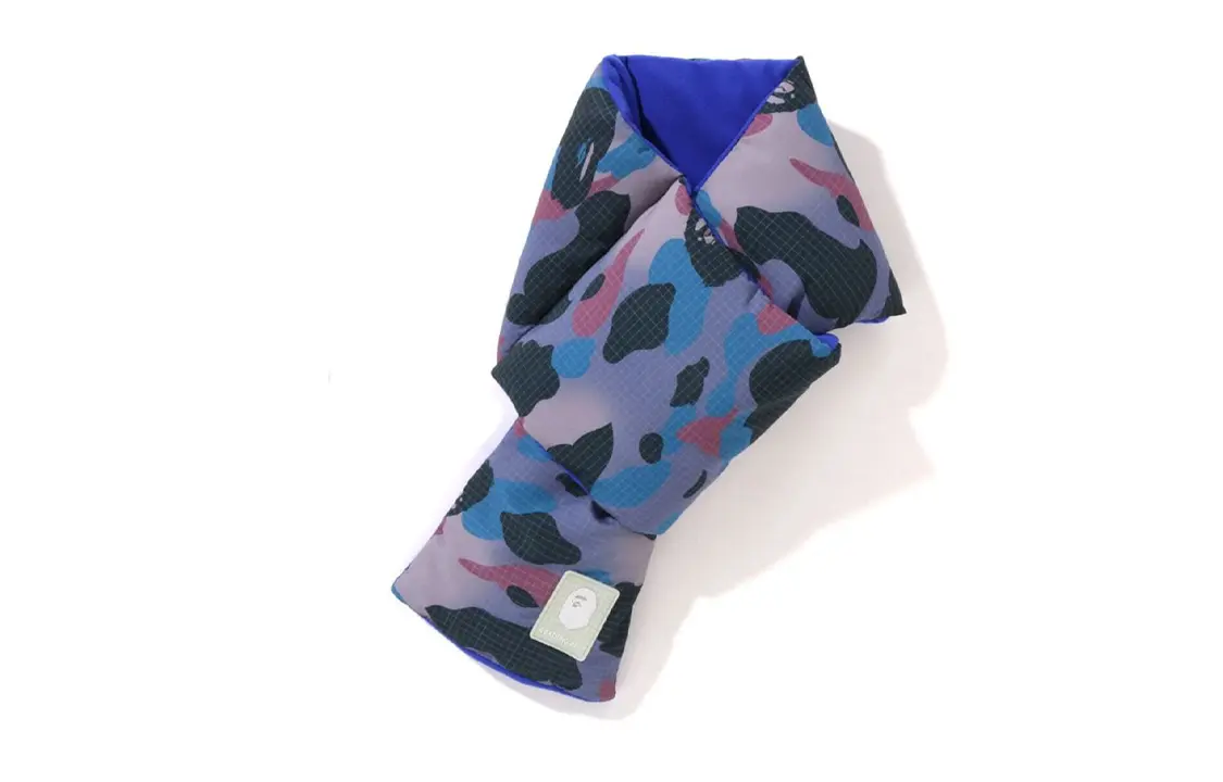 

A BATHING APE Детский шарф фиолетово-желтый, Purple