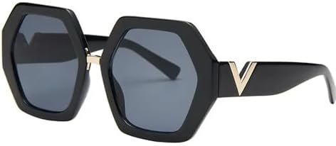 

Винтажные солнцезащитные очки 2027 года для женщин, большие солнцезащитные очки для женщин и мужчин, ретро, ​​черные солнцезащитные очки UV400, черные, один размер MTZJH, One Color