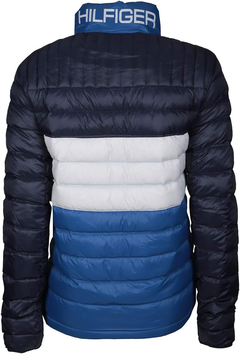 Мужская утепленная пуховая куртка Tommy Hilfiger с возможностью упаковки, Royal Blue Combo — фото 2