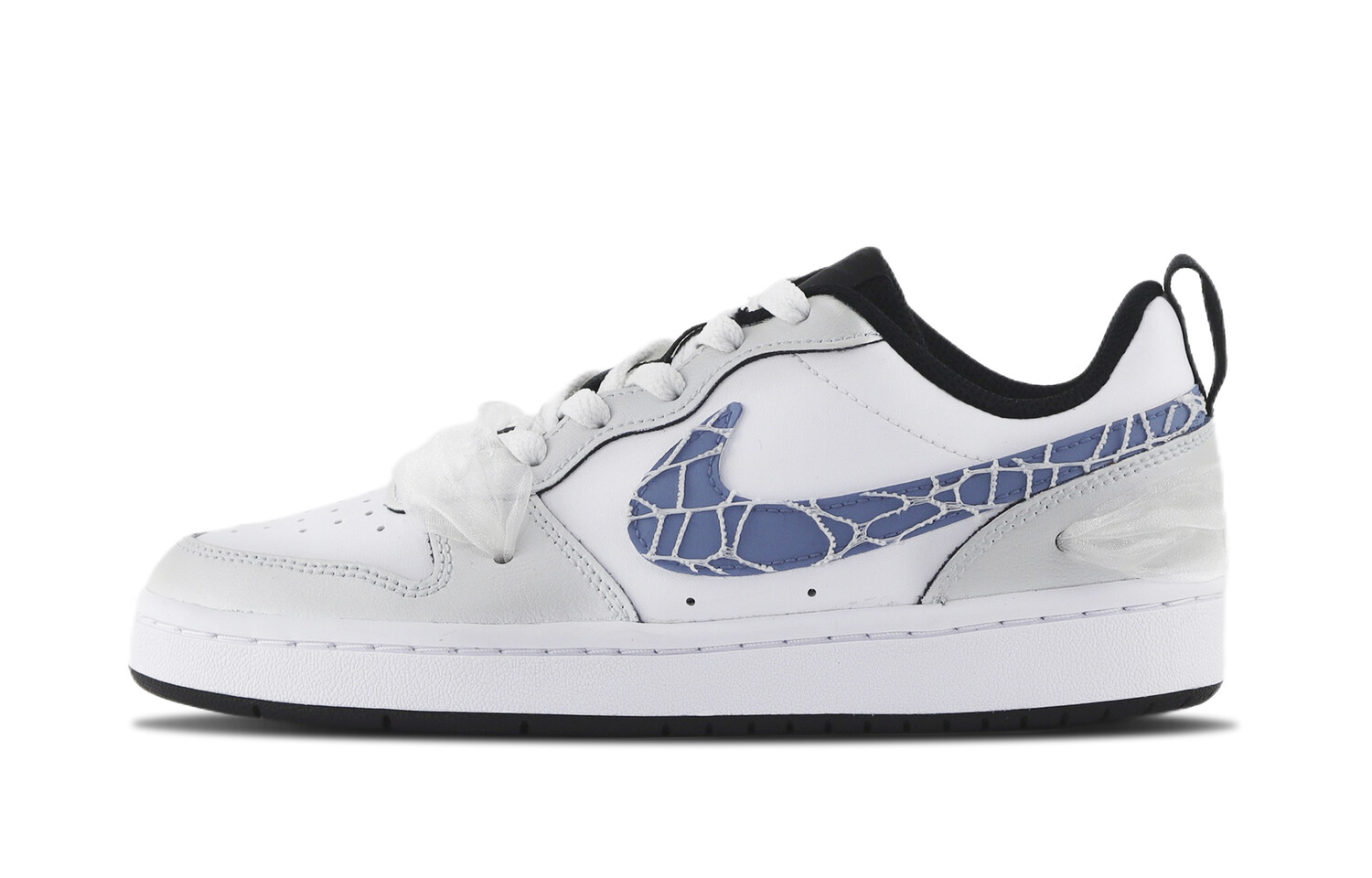 

Кроссовки Nike Court Borough Skateboarding Shoes Women's Low-top Silver/Blue, белый