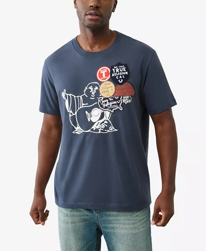 

Мужская футболка с коротким рукавом Patch Rinse True Religion, синий