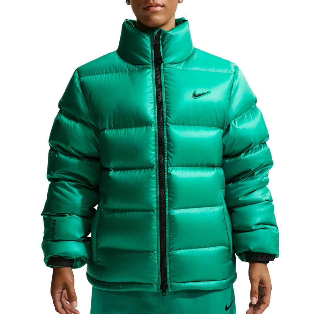 Пуховая куртка X Nocta FW25, версия для заморских территорий, унисекс Nike, neptune зеленый/черный — фото 4