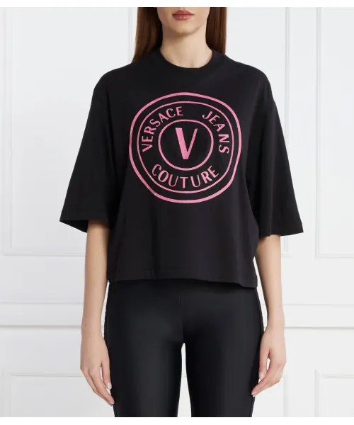 

Футболка Oversize fit Versace Jeans Couture, черный