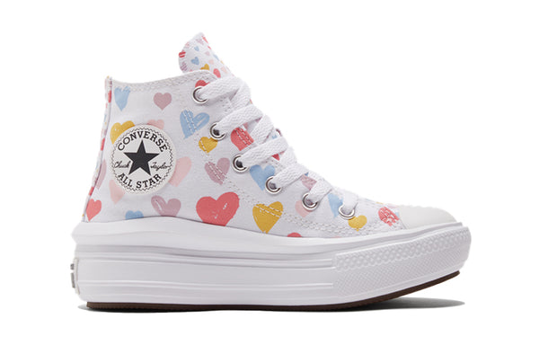 Кроссовки chuck taylor all star move high 'always on hearts' Converse, белый — фото 2