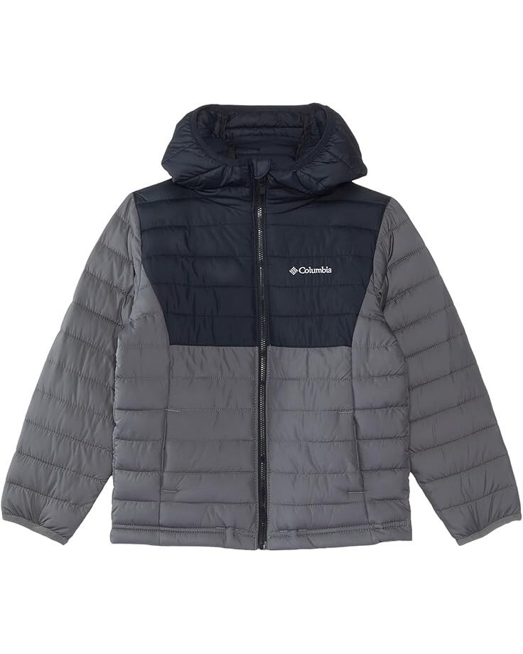 

Куртка Columbia Kids Powder Lite II Hooded Jacket, цвет City Grey/Black