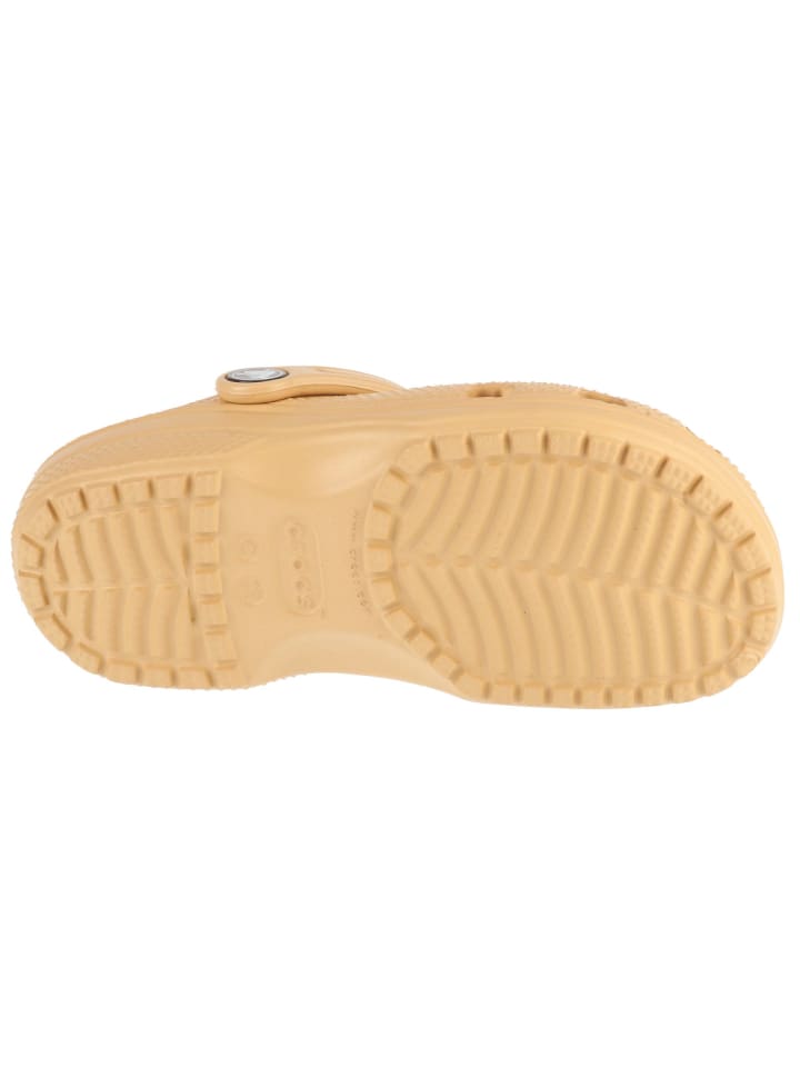 Детские классические сабо Crocs желтого цвета — фото 4