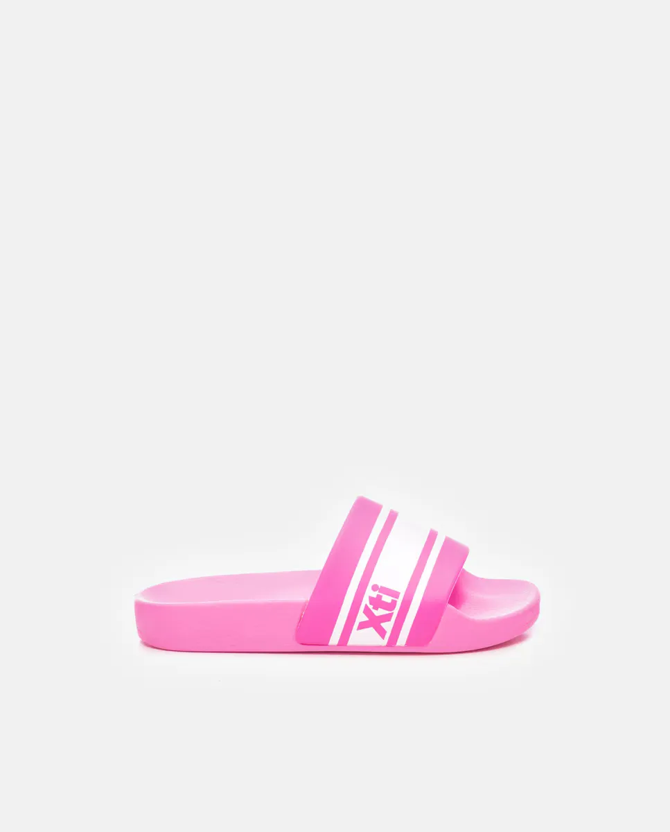 

Детские резиновые шлепанцы с широким верхом Xti, цвет Fucsia
