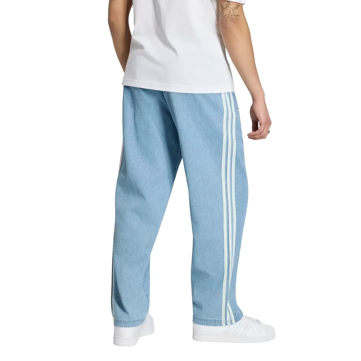 Джинсовые брюки Adidas Firebird, синий — фото 3