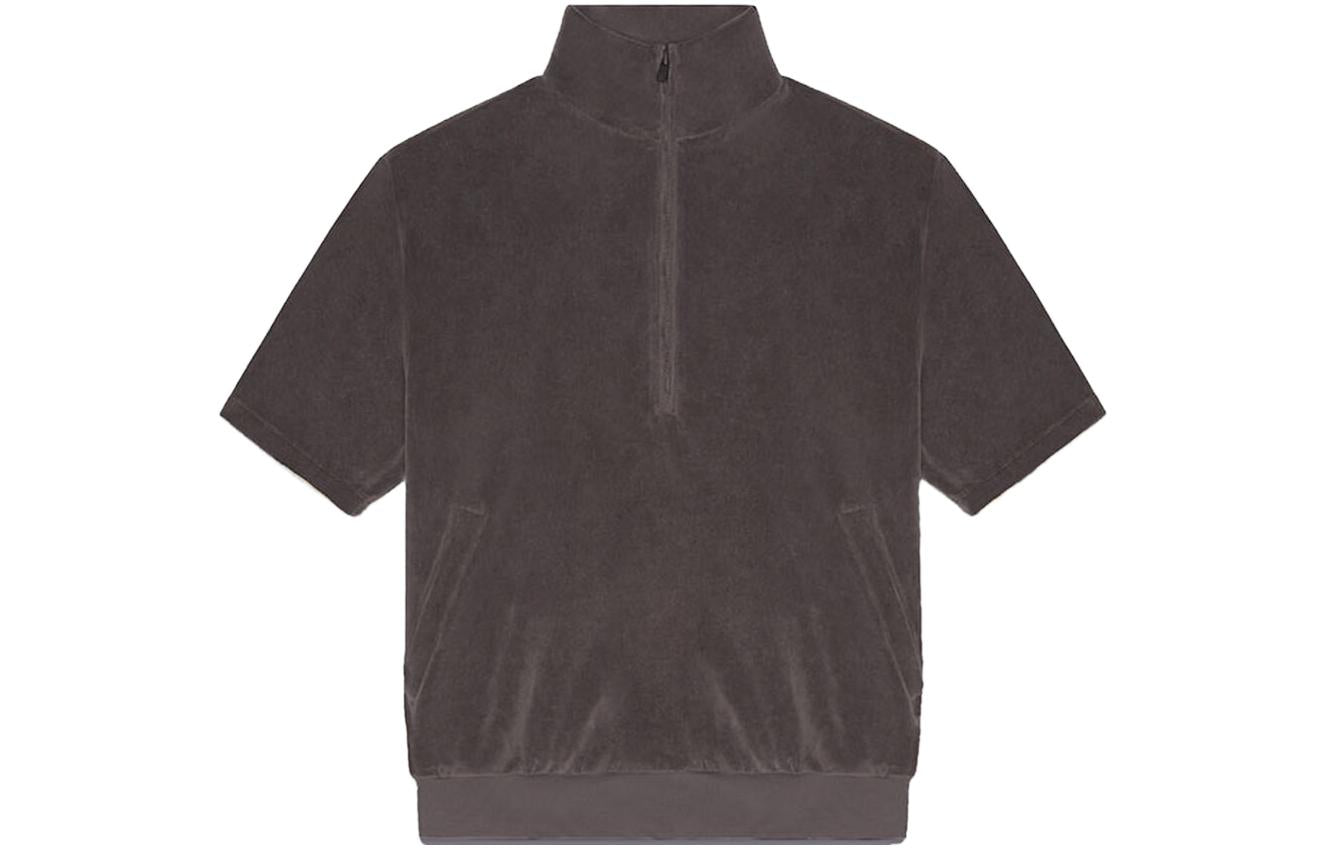 Толстовка Fear of God Essentials Drop2 SS23 Half-Zip Sweatshirt 'Off-Black' 125BT224090F, черный — фото 2