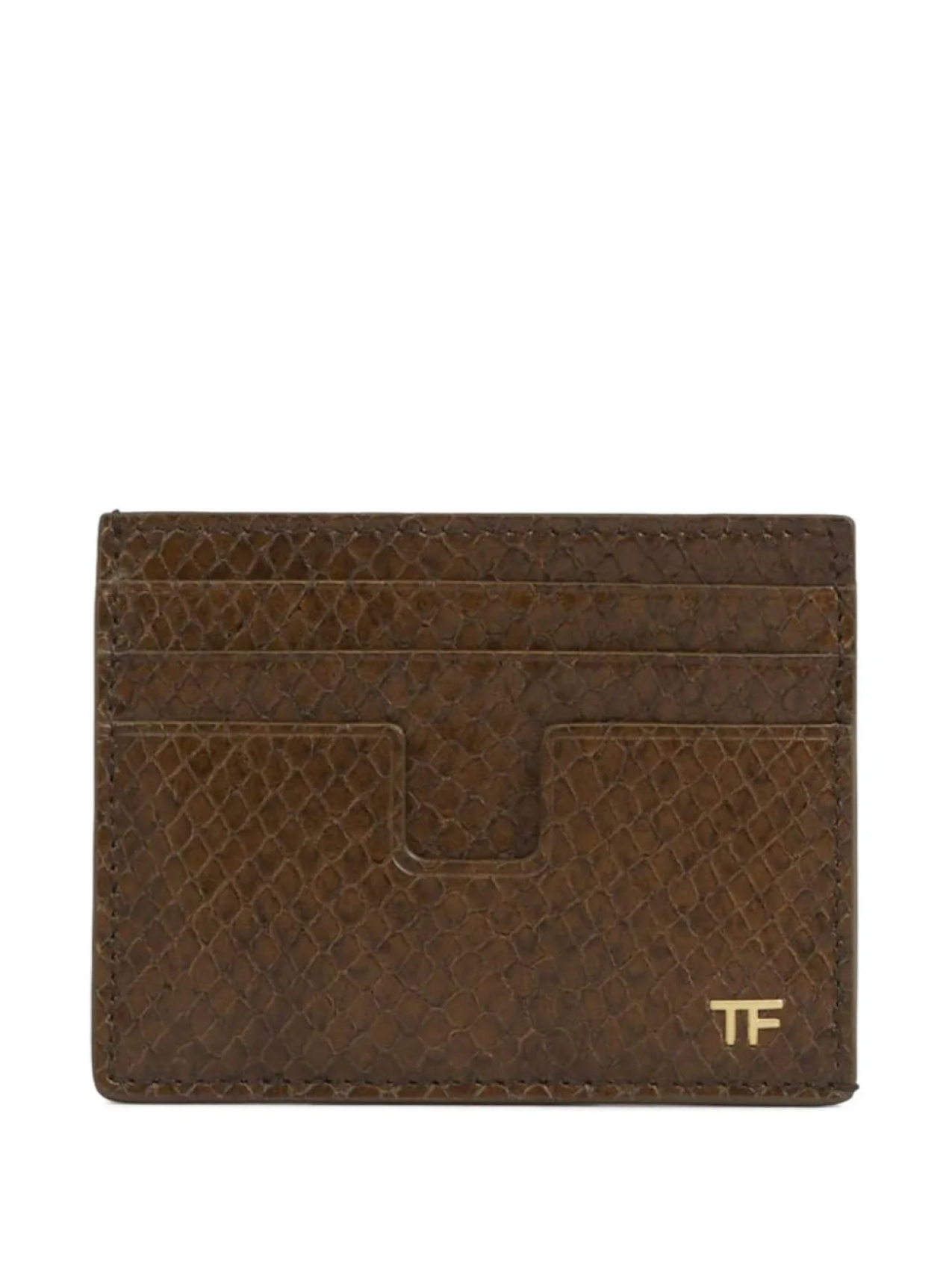 

Кожаный держатель карт TOM FORD, коричневый