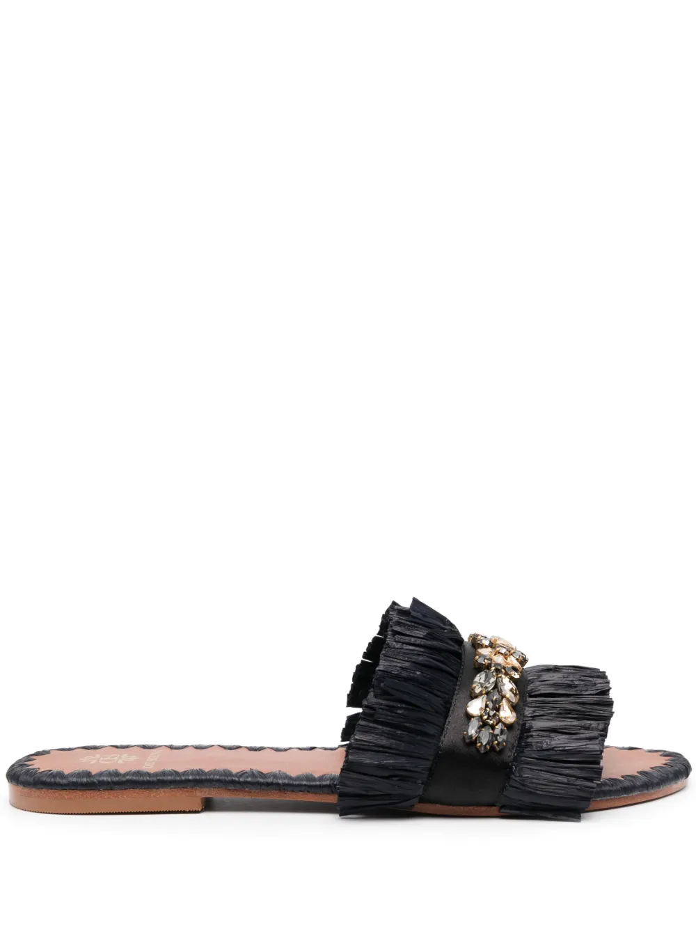 Шлепанцы Semira с бисером DE SIENA SHOES, черный