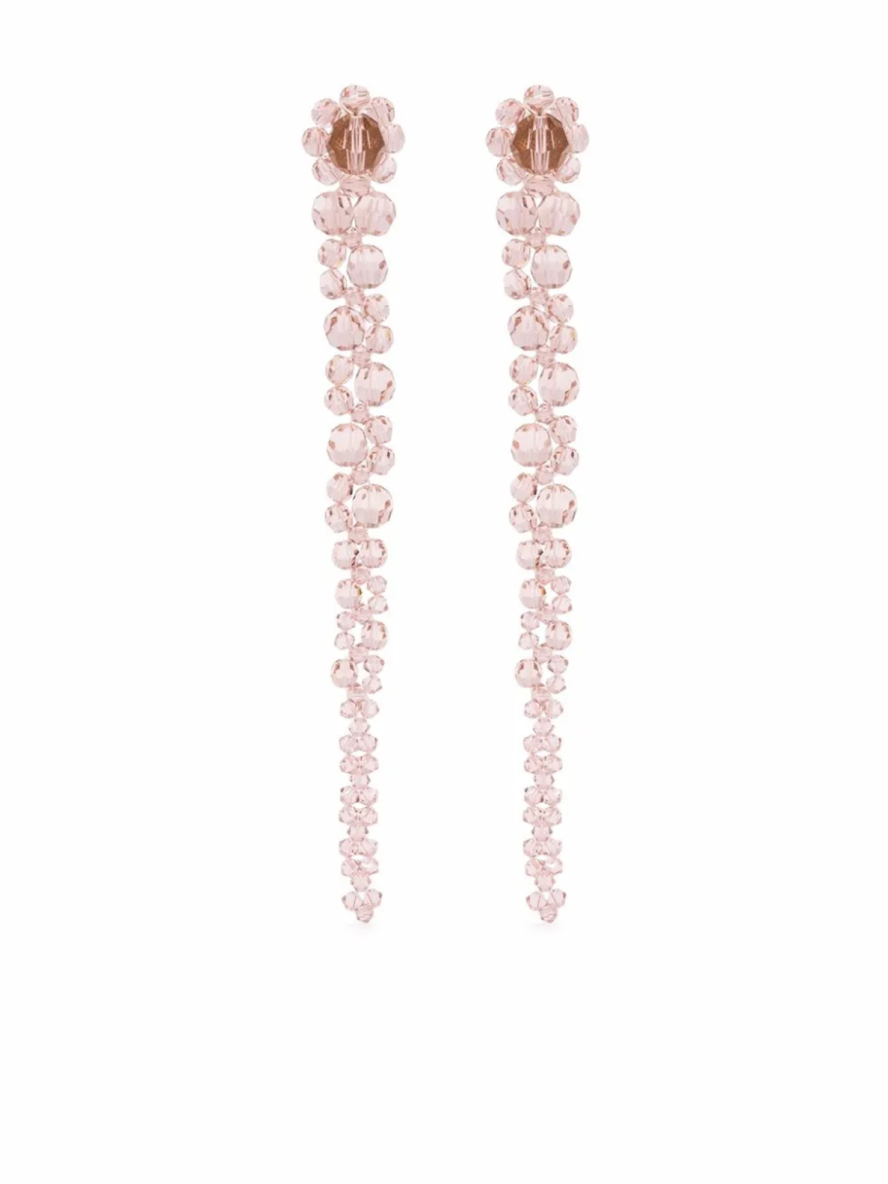 

Simone Rocha серьги-подвески с бусинами, розовый