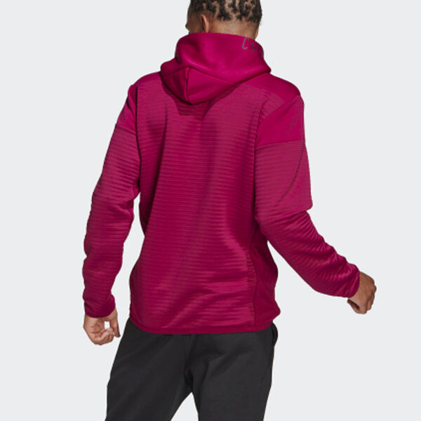 Куртка adidas Mzne Coldrdy Po Sports Pullover Hoodie Red, красный — фото 4
