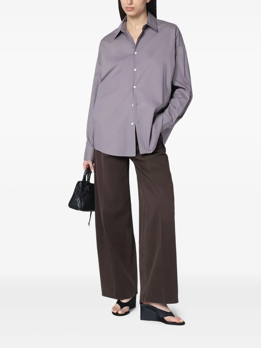 

Поплиновая рубашка 6397, серый