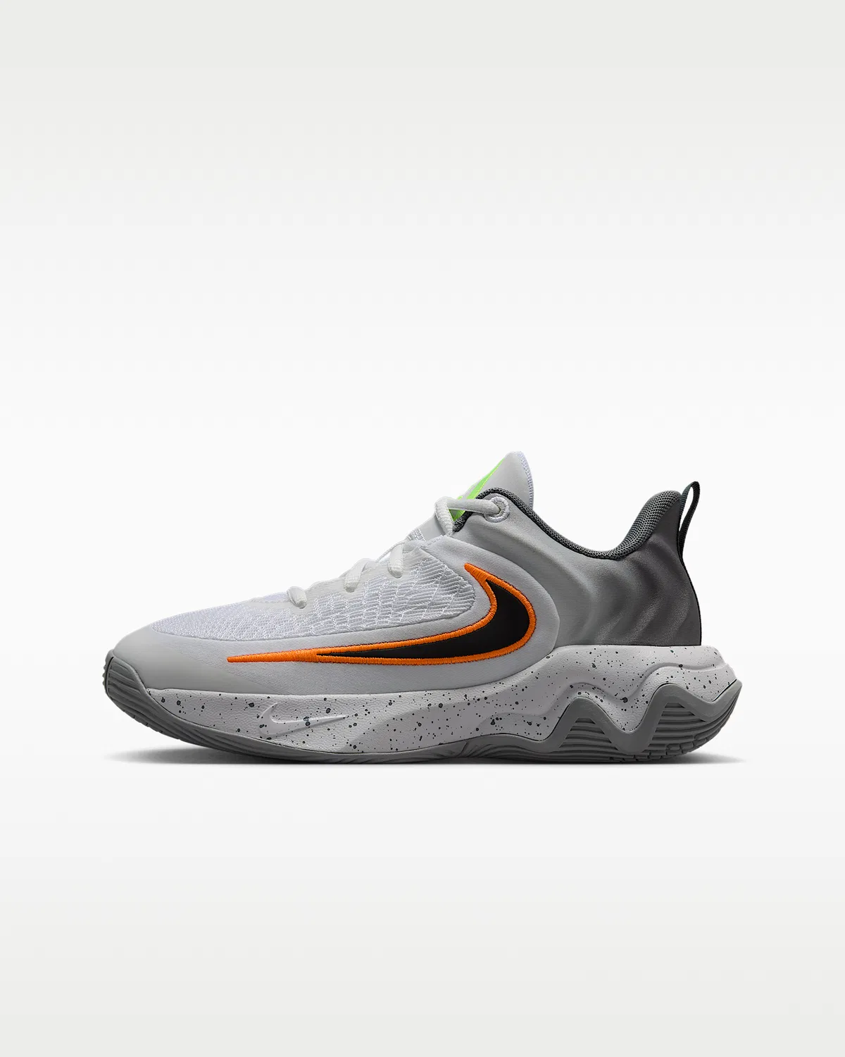 Детские баскетбольные кроссовки Giannis Immortality 4, White/Volt/Wolf Grey/Black