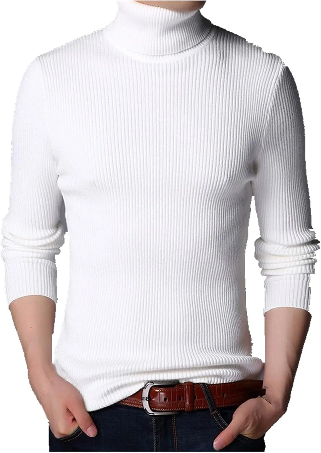 

Мужской водолазный свитер классический однотонный зимний пуловер YOURNAME