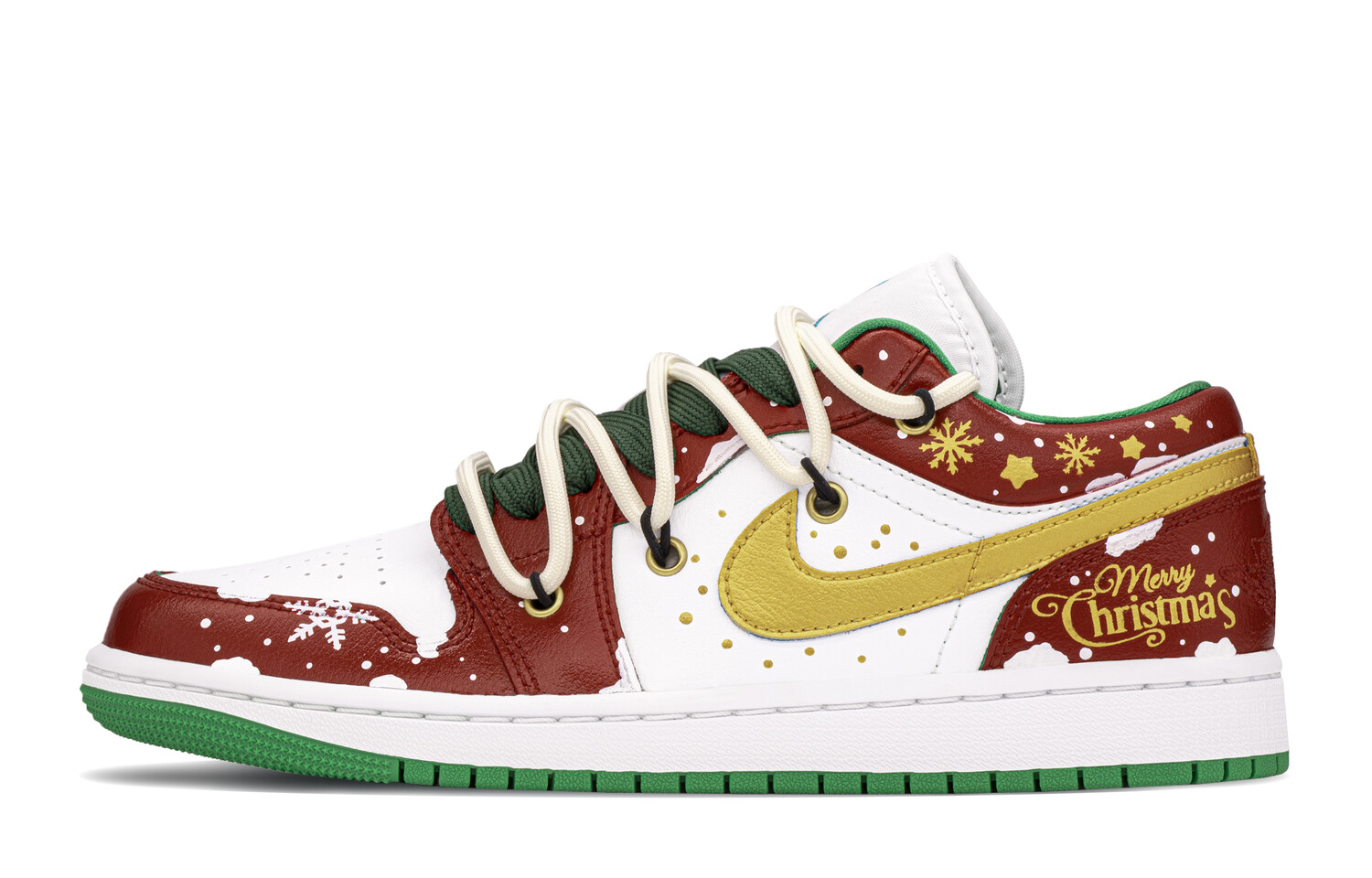 Кроссовки Air Jordan 1 Vintage Basketball Shoes Women's Low-Top Red/Gold