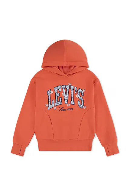 Худи детское с капюшоном LOGO HOODIE Levi's, оранжевый