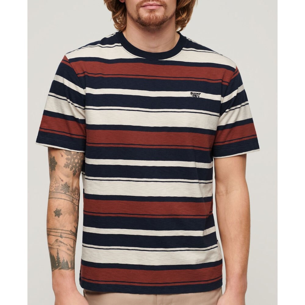 Футболка Superdry Relaxed Fit Stripe, разноцветный — фото 4