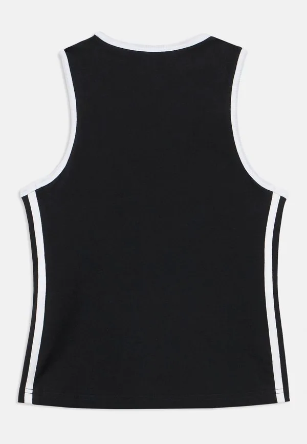 Облегающая майка унисекс для подростков Adidas Originals, Black/White — фото 2