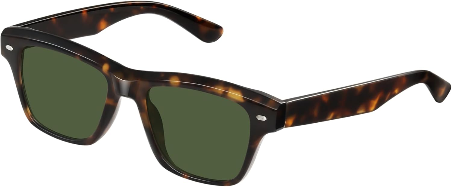 

Классические квадратные солнцезащитные очки для женщин, модные солнцезащитные очки для женщин, женские солнцезащитные очки для вождения, путешествий и пляжа Foliful, A05-tortoise/Green