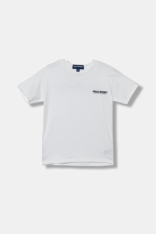 

Детская хлопковая футболка Polo Ralph Lauren, белый