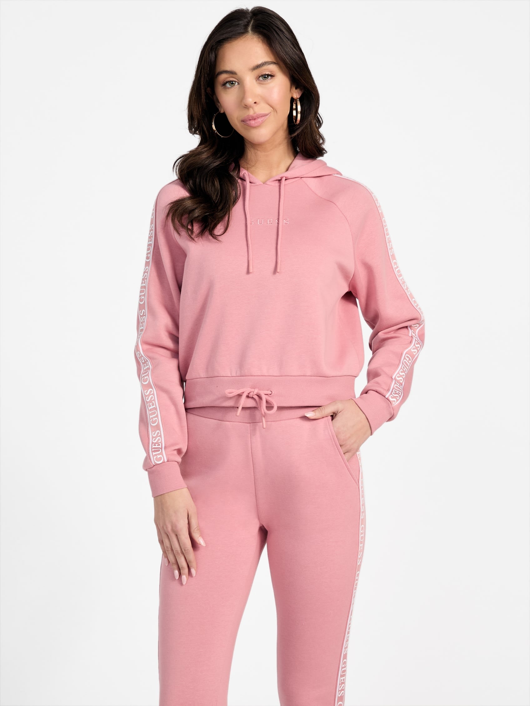 

Толстовка с логотипом Annalise Guess Factory, цвет vintage peony