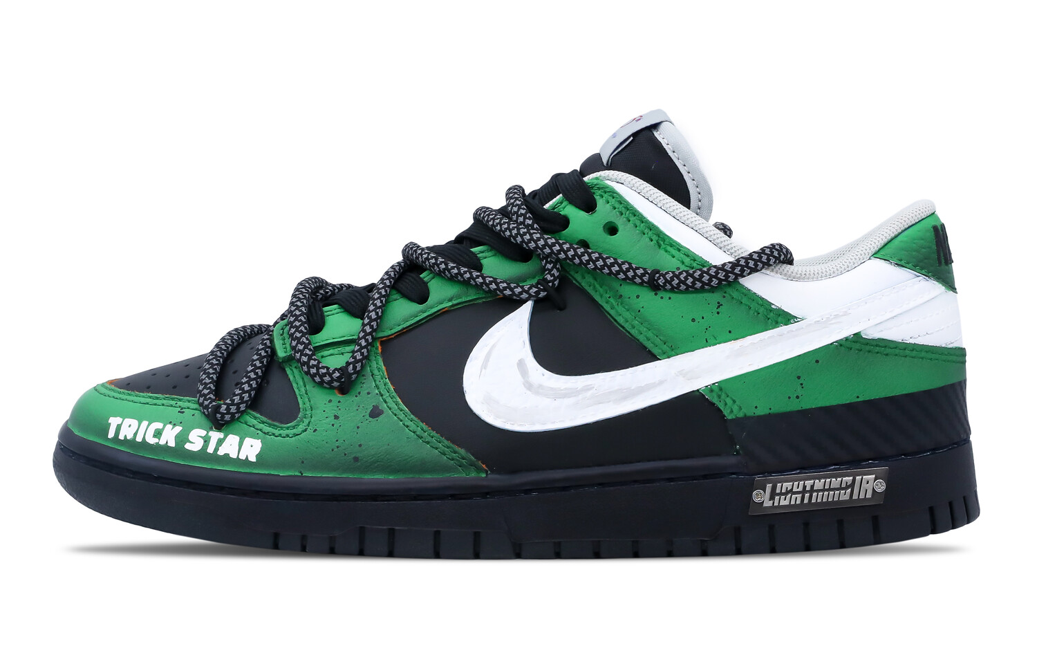 

Кроссовки Nike Dunk Skateboard Shoes Men Low-Top Green Black