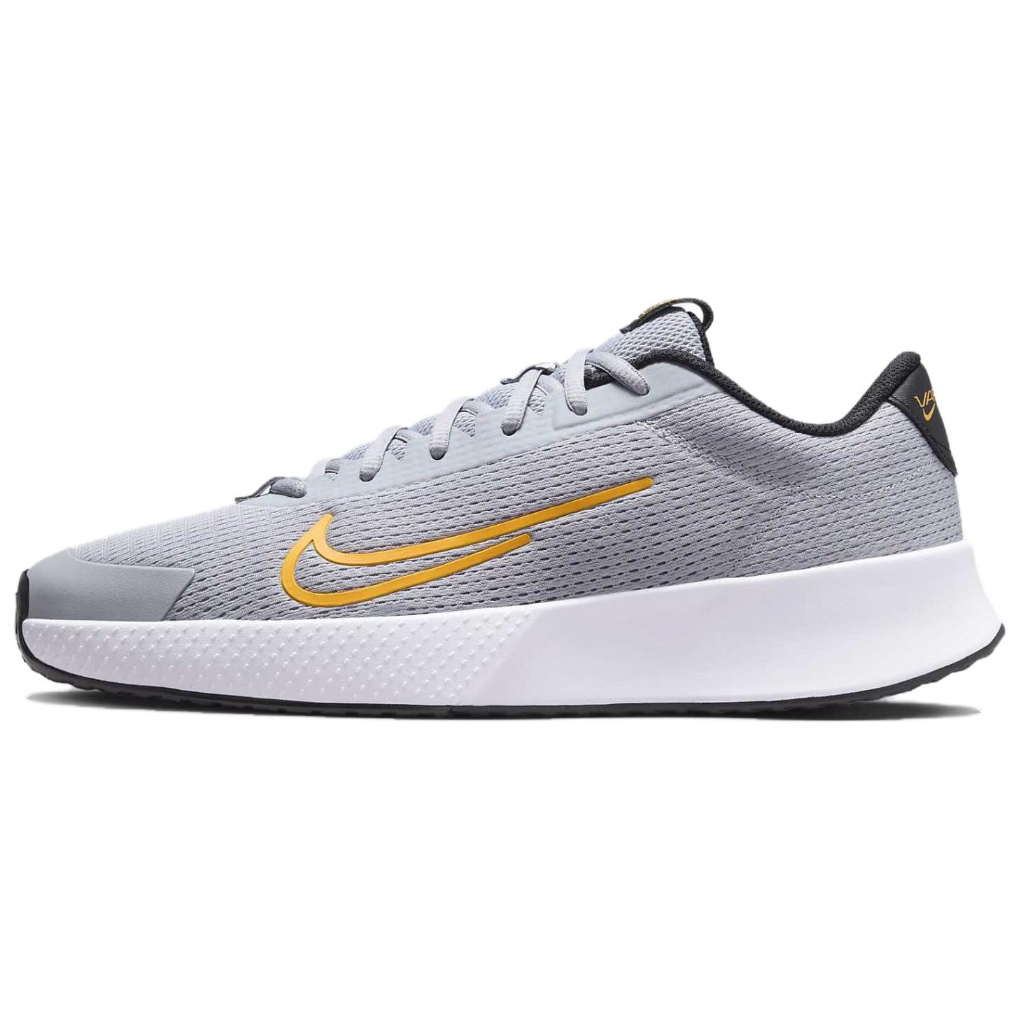 

Nike Кроссовки Court Vapor Lite 2 HC Wolf Grey Black Laser Orange