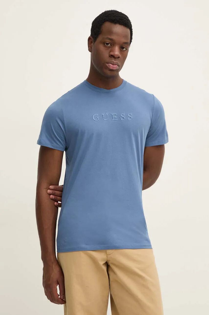 

Футболка Guess из хлопка, синий