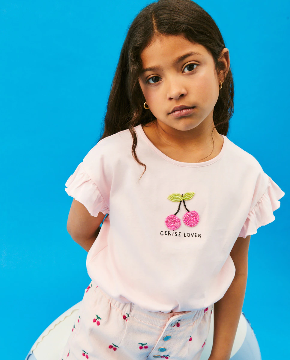 

Футболка для девочек с коротким рукавом Kids El Corte Inglés, цвет Rosa