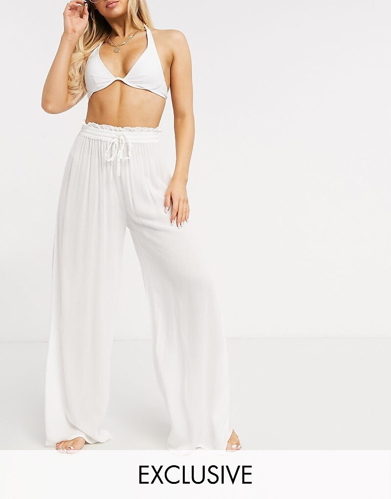 

Iisla & Bird Exclusive – Белые брюки на кулиске