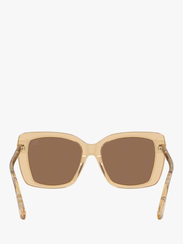 BE44564 женские квадратные солнцезащитные очки Burberry, Light Brown/Brown — фото 4