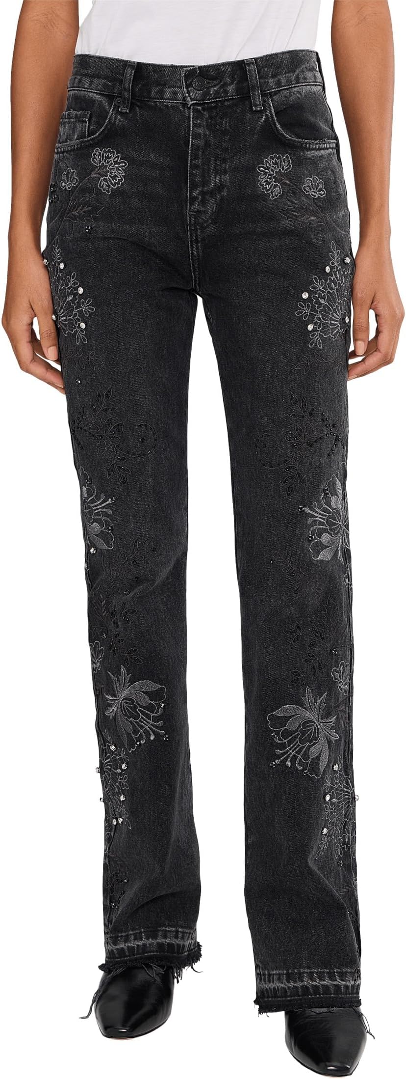 

Брюки Free People Women's Irie Embellished, Phantom