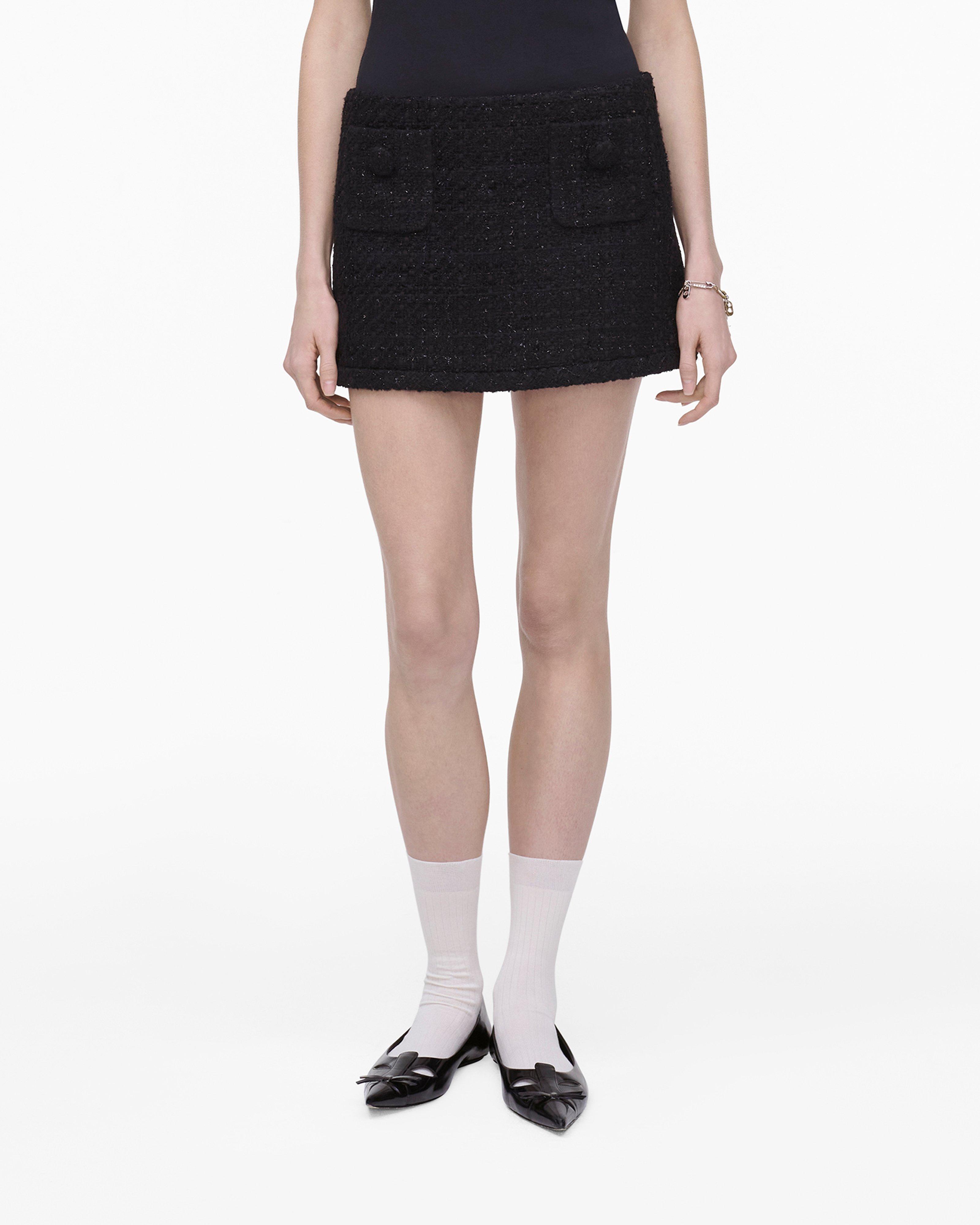 

Мини-юбка из твида Marc Jacobs, черный