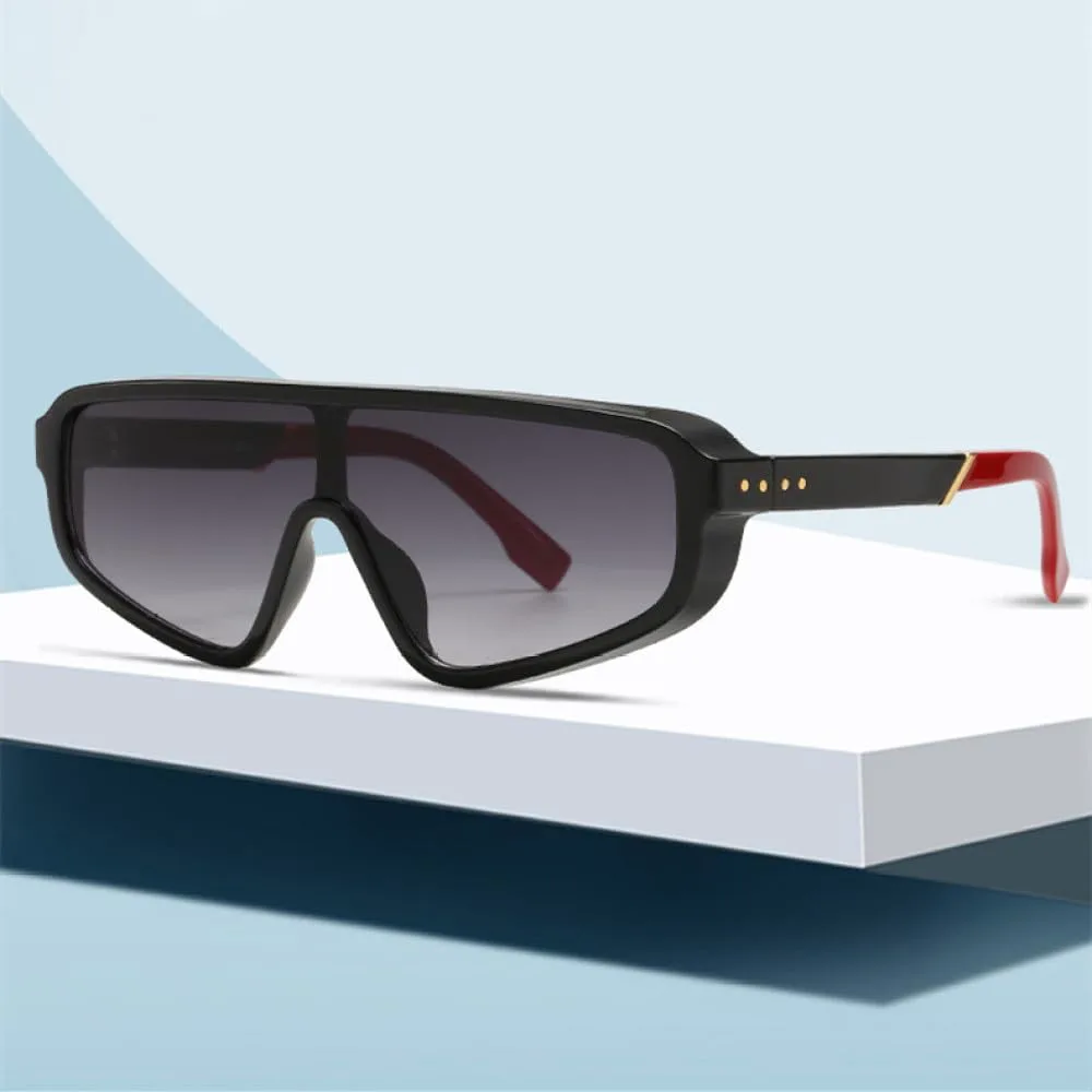 

Винтажные панк-солнцезащитные очки LVTFCO квадратной формы для мужчин и женщин, модные цельные солнцезащитные очки в стиле ретро, ​​коричневые очки, Green-yellow