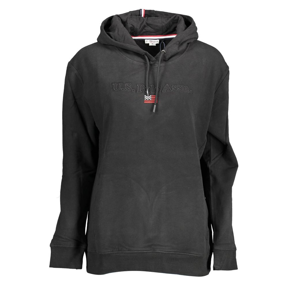 

Черный хлопковый женский свитер U.S. Polo Assn.