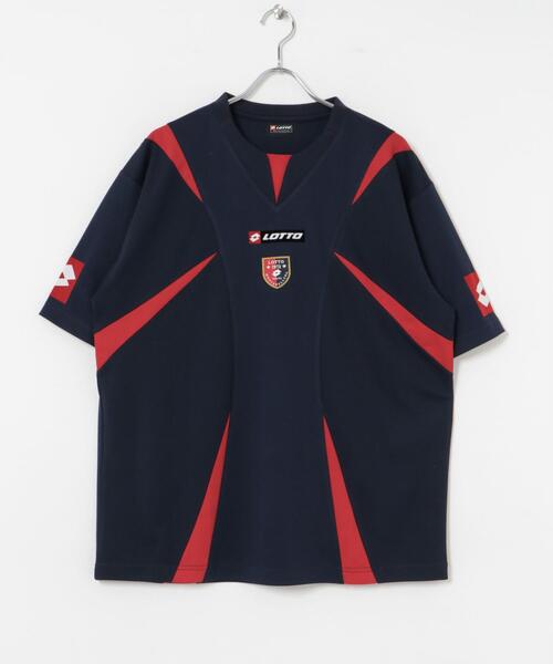 

Футболка с принтом LOTTO, темно-синяя