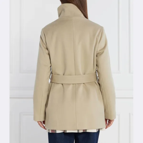 Пальто DB с поясом и добавлением шерсти Tommy Hilfiger, бежевый — фото 3