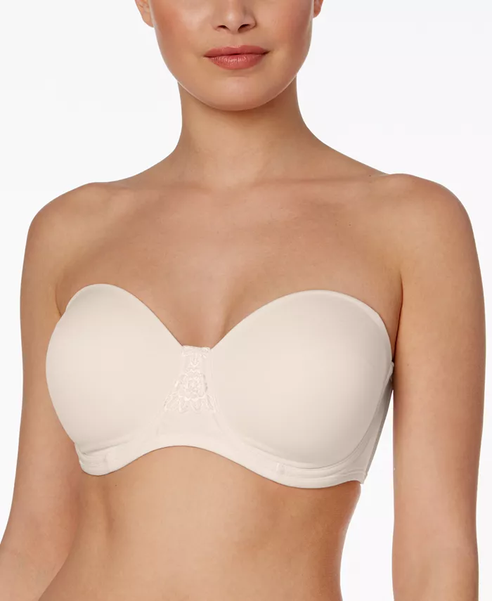 

Бюстгальтер без бретелей с косточками Beauty Back Full Figure 74380 для пышных форм Vanity Fair, коричневый/бежевый