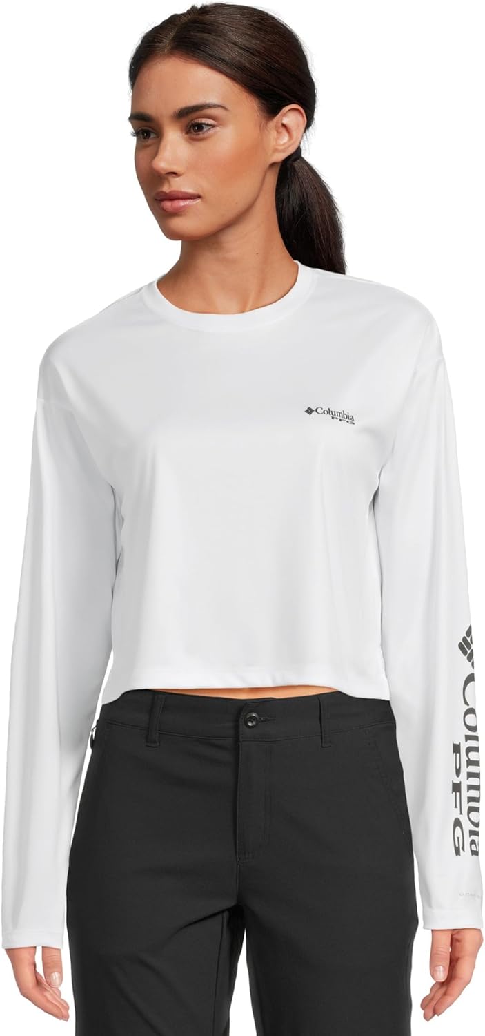 

Женская футболка Columbia Tidal Light PFG X Bentley с длинным рукавом, White/Pfg W Bentley Crab, Белый, Женская футболка Columbia Tidal Light PFG X Bentley с длинным рукавом, White/Pfg W Bentley Crab