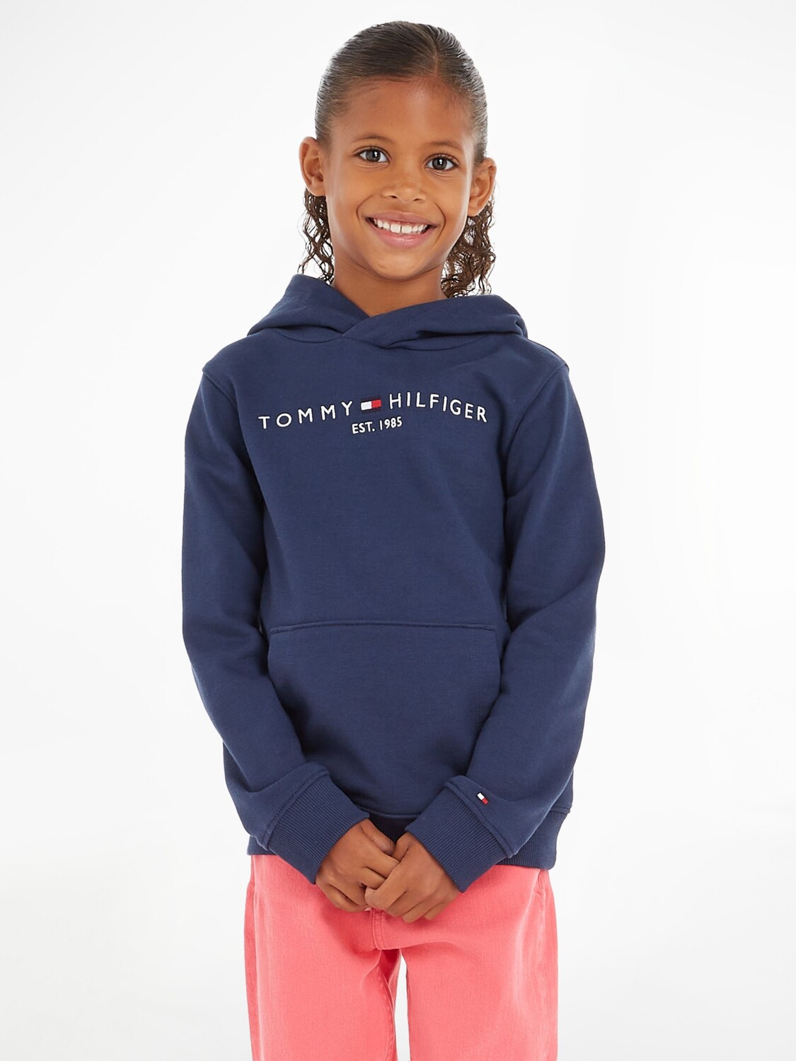 

Детский пуловер с капюшоном Essential Tommy Hilfiger, сумеречный флот