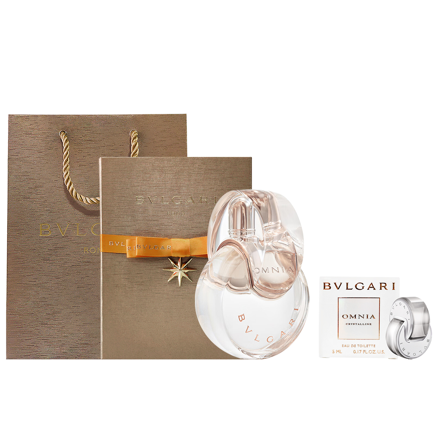 Парфюмерный набор Bvlgari: туалетная вода White Crystal, 50 мл + пробник Bingfeng, 1,5 мл + подарочная коробка — фото 4