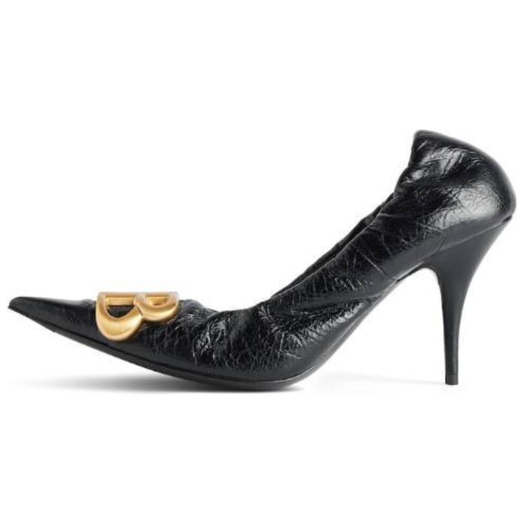 Туфли-лодочки Monaco с логотипом Bb Balenciaga, Black