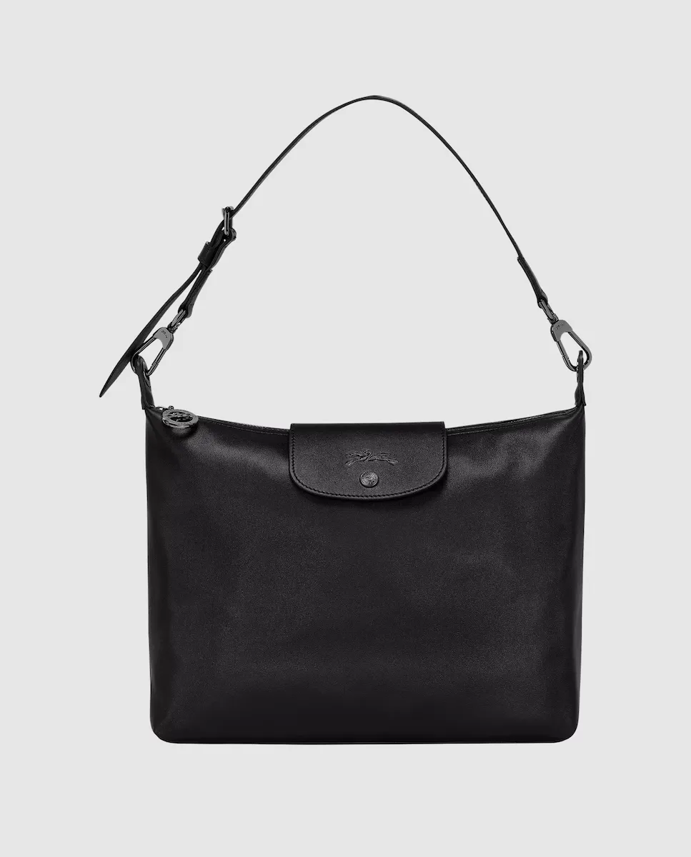 

Кожаная сумка через плечо Le Pliage Xtra Longchamp, черный