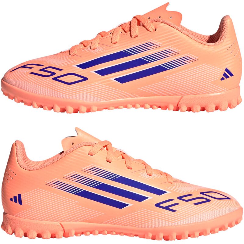 Футбольные бутсы для кортов с твердым покрытием F50 Club TF Adidas, мультиколор — фото 4