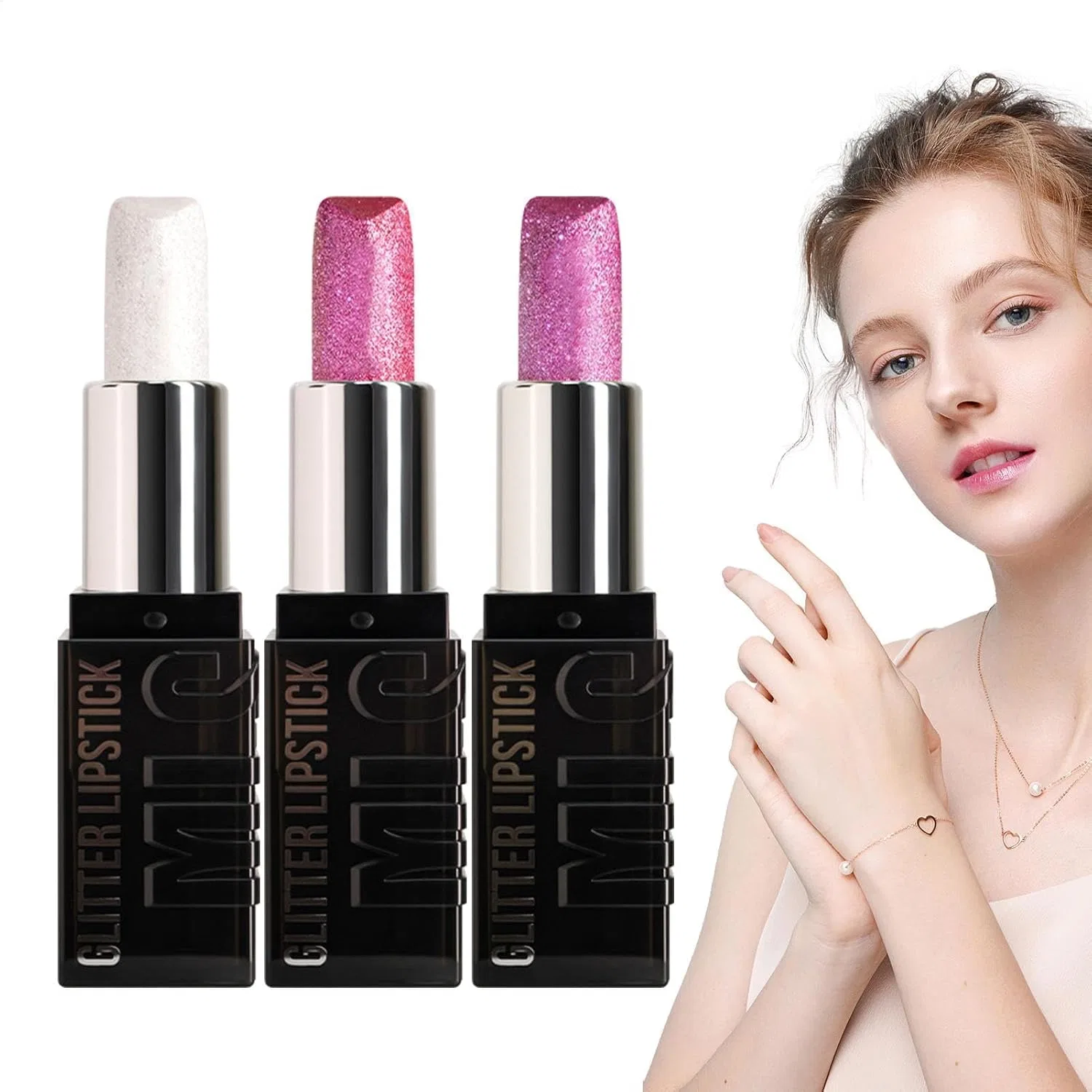 Набор блестящих губных помад 3 шт, Glossy, 3.6 г, A#