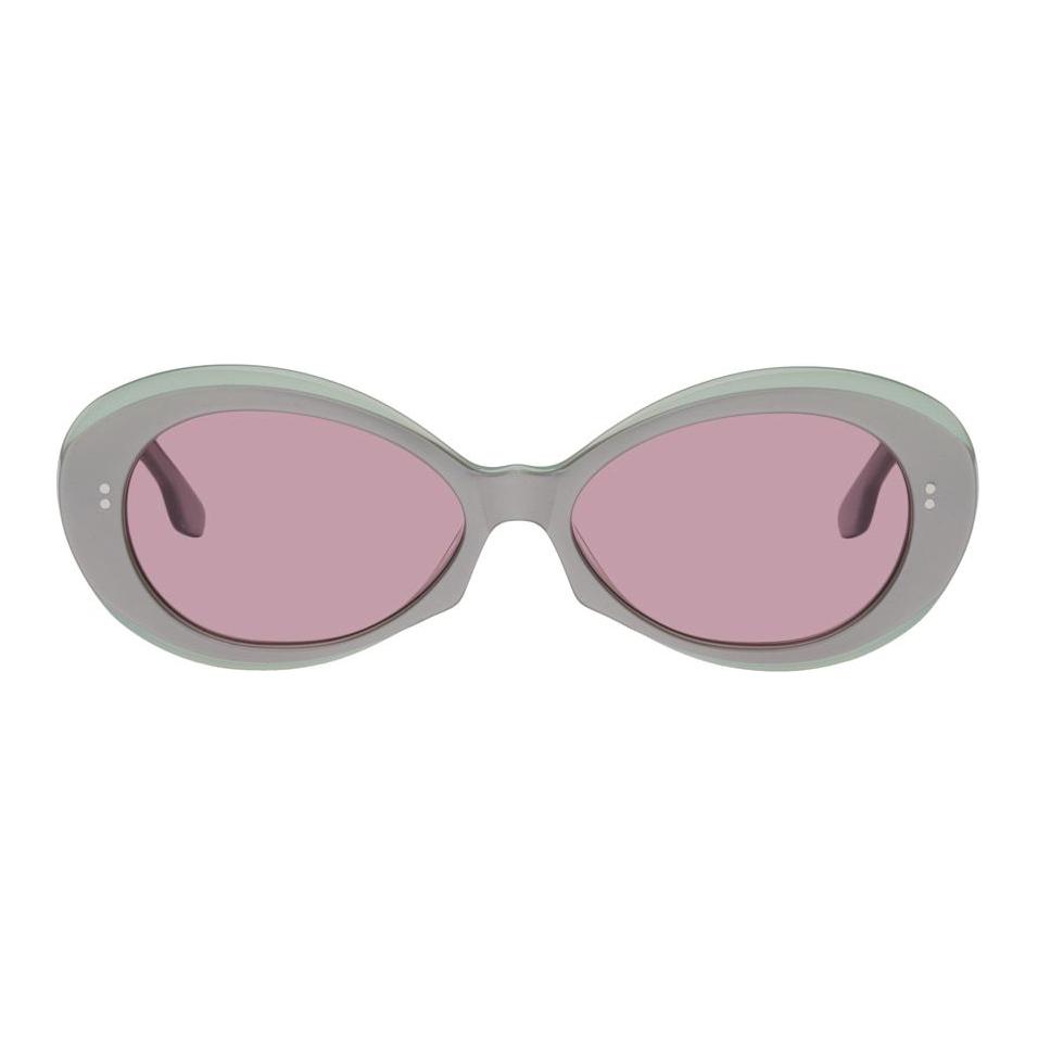 

KIKO KOSTADINOV Acetate Oval Sunglasses Women's Gray